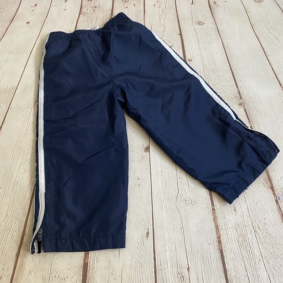 Adidas Jersey Lined Navy Blue 3-StripeTrack Pants/Joggers - Picture 2 of 5